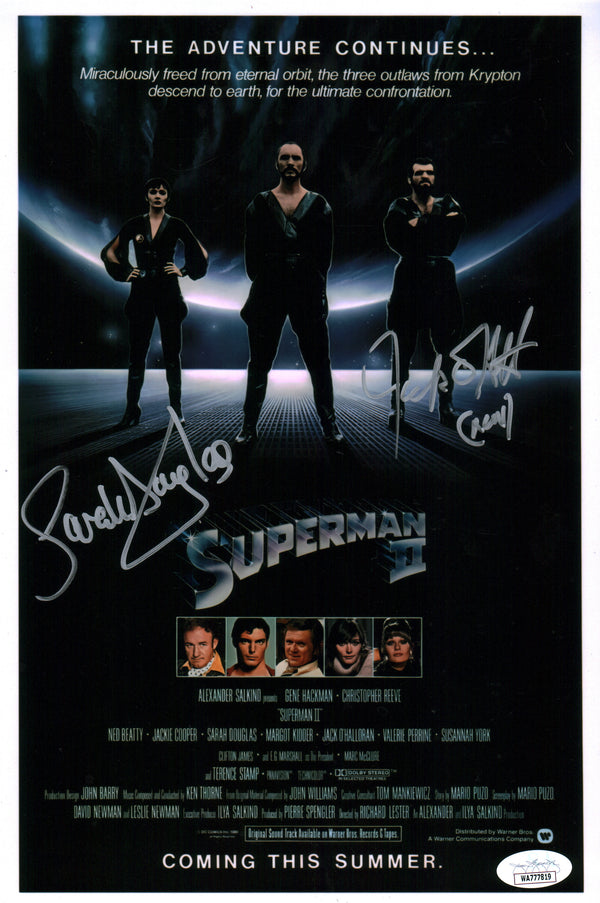 Superman II 8x12 Signed Photo Douglas O'Halloran JSA COA Certified Autograph