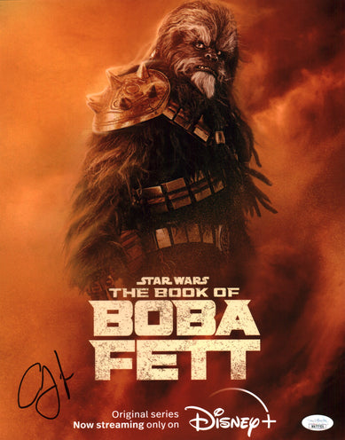 Carey Jones Star Wars The Book of Boba Fett 11x14 Signed Photo Poster JSA Certified Autograph