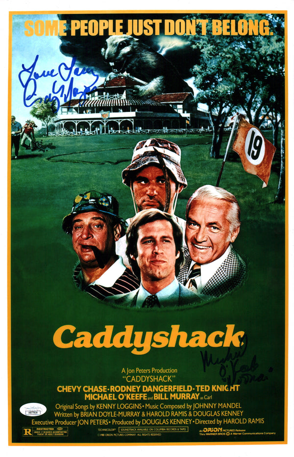 Caddyshack 11x14 Cast x2 Photo Poster Morgan O'Keefe Signed JSA Certified Autograph GalaxyCon