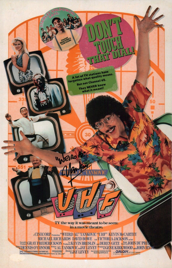 Weird Al Yankovic UHF 11x17 Photo Poster JSA Certified Autograph
