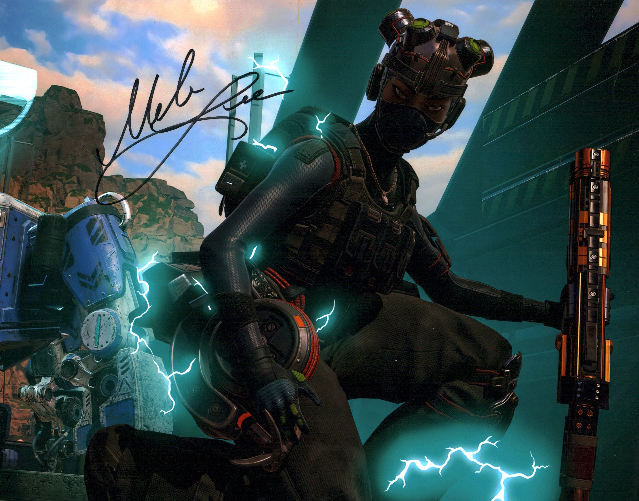 Mela Lee Apex Legends 11x14 Photo Signed Autograph JSA Certified Autograph