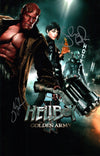Hellboy 11x17 Photo Poster Cast x2 Signed Selma Blair, Ron Perlman JSA Certified Autograph