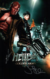 Hellboy 11x17 Photo Poster Cast x2 Signed Selma Blair, Ron Perlman JSA Certified Autograph