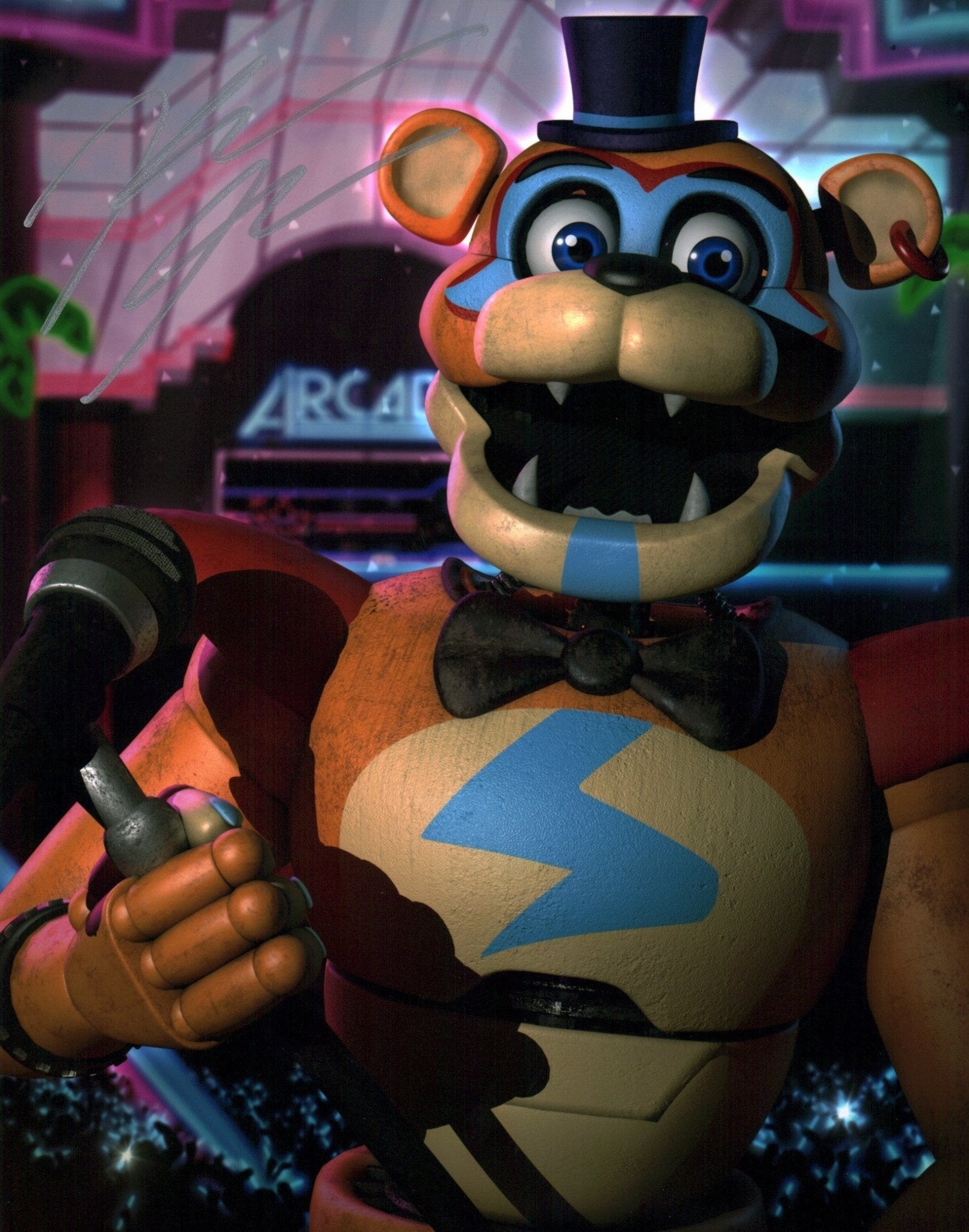 Kellen Goff Five Nights at Freddy's 11x14 Signed Mini Poster JSA Certified Autograph