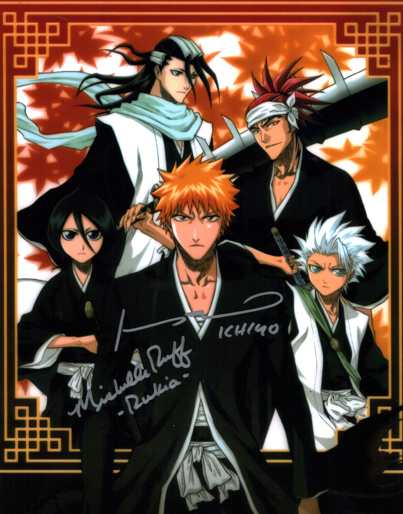 Bleach 11x14 Photo Poster Cast x2 Signed Bosch, Ruff JSA Certified Autograph