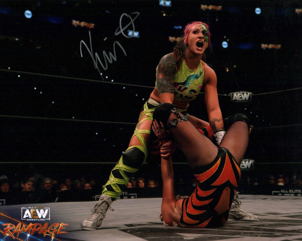 Kris Statlander AEW Wrestling 8x10 Signed Photo JSA  Certified Autograph