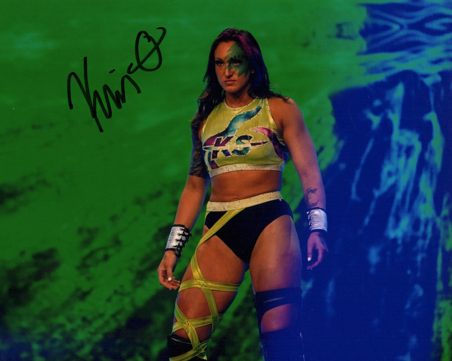 Kris Statlander AEW Wrestling 8x10 Signed Photo JSA Certified Autograph