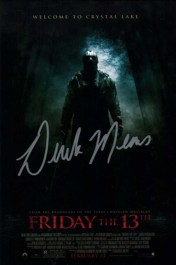 Derek Mears Friday The 13th 8x12 Signed Mini Poster JSA Certified Autograph