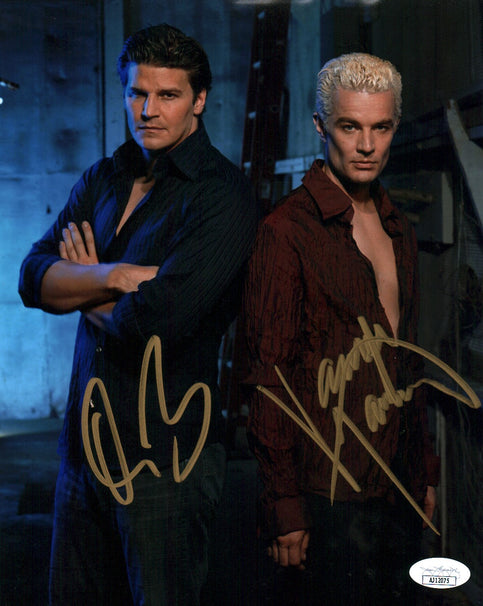 Buffy the Vampire Slayer 8x10 Signed Boreanaz Marsters Photo JSA COA Certified Autograph GalaxyCon