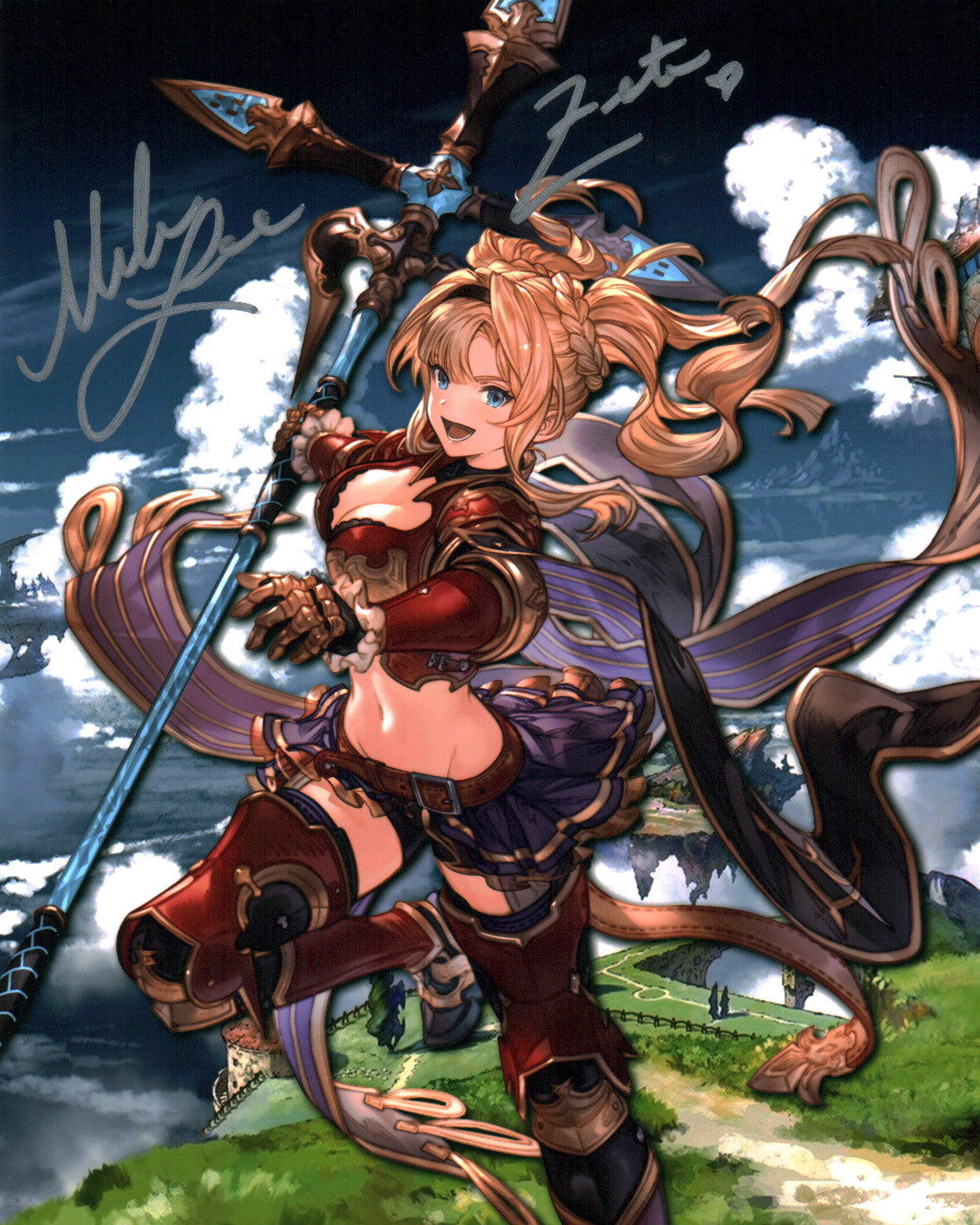 Mela Lee Granblue Fantasy 8x10 Photo Signed Autograph JSA Certified Autograph