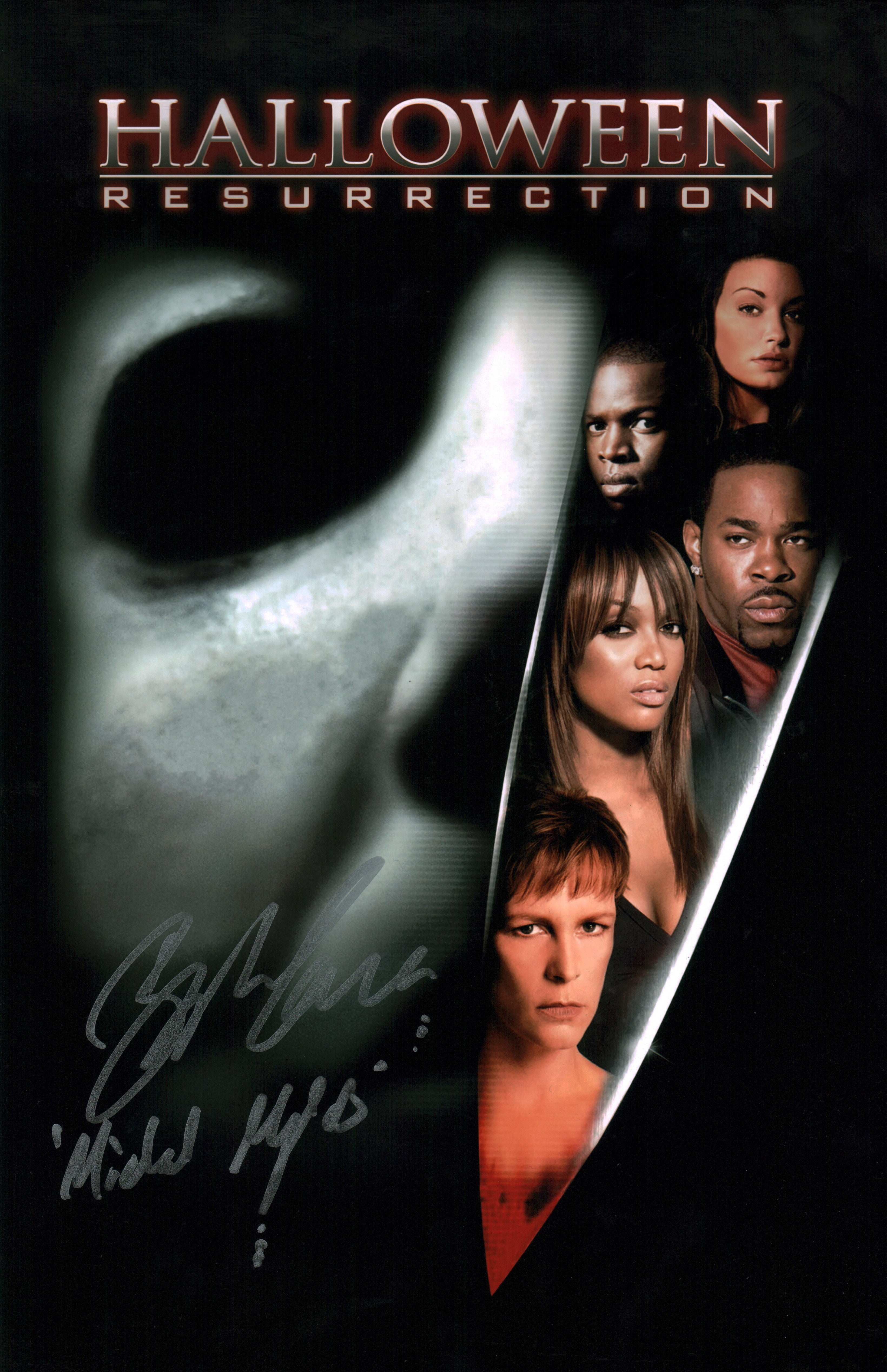 Brad Loree Halloween: Resurrection 11x17 Signed Photo Poster JSA Certified Autograph