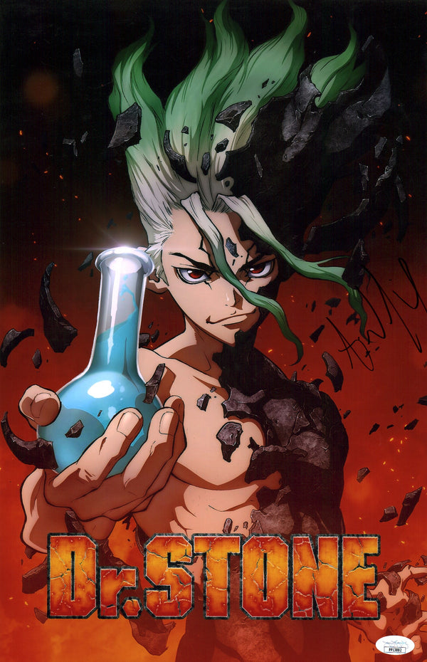 Aaron Dismuke Dr. Stone 11x17 Photo Poster Signed Autographed JSA COA Certified GalaxyCon