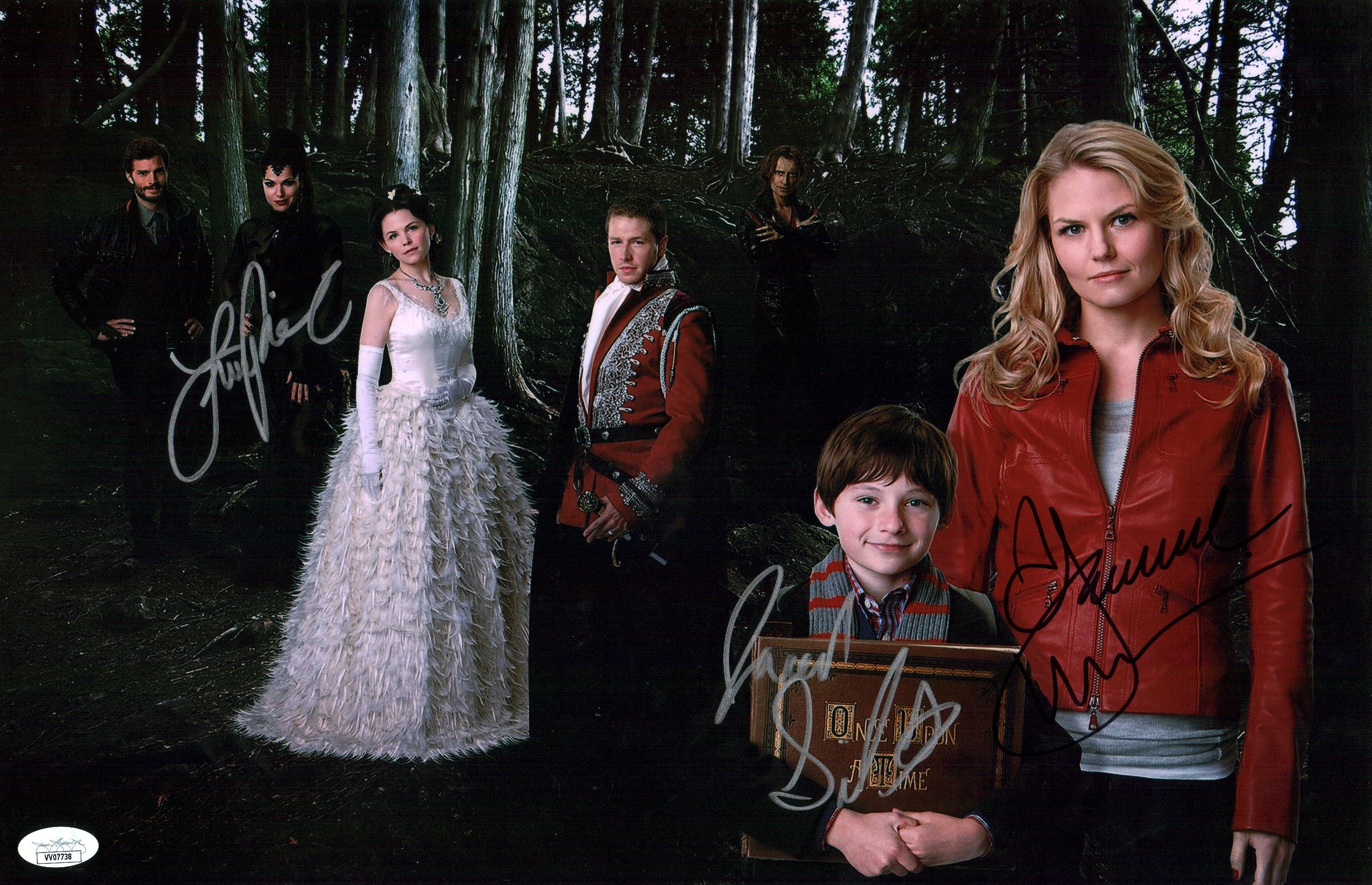 Once Upon A Time OUAT 11x17 Photo Signed Autograph Gilmore Parrilla Morrison JSA Certified COA GalaxyCon