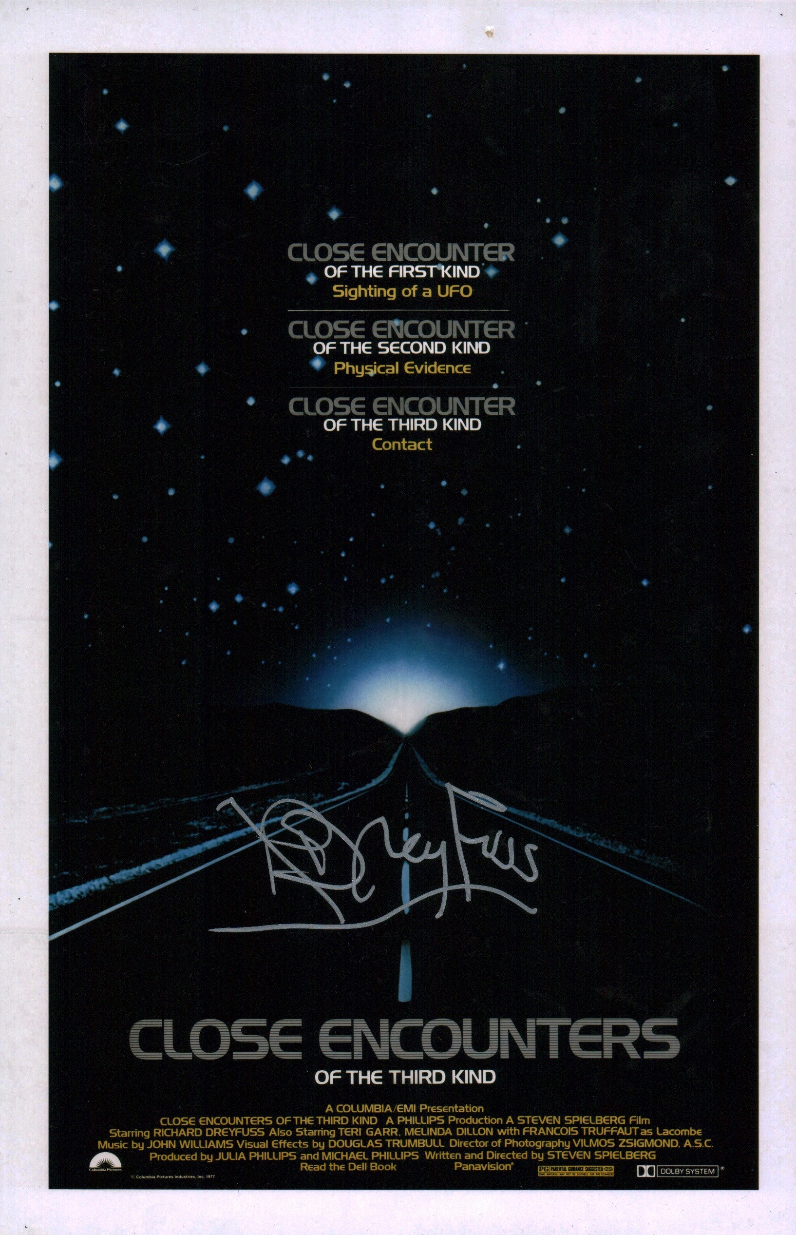 Richard Dreyfuss Close Encounters of the Third Kind 11x17 Signed Photo Poster JSA COA Certified Autograph GalaxyCon