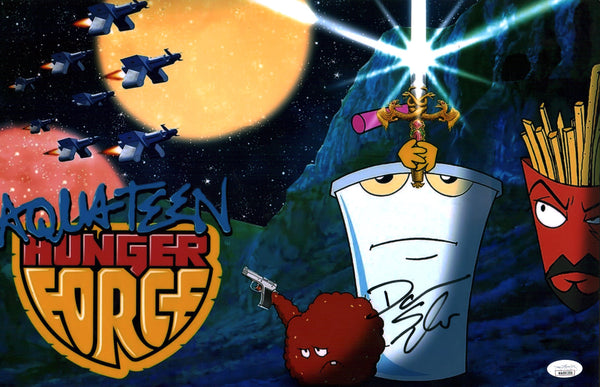 Dana Snyder Aqua Teen Hunger Force 11x17 Signed Photo Poster JSA COA Certified Autograph GalaxyCon