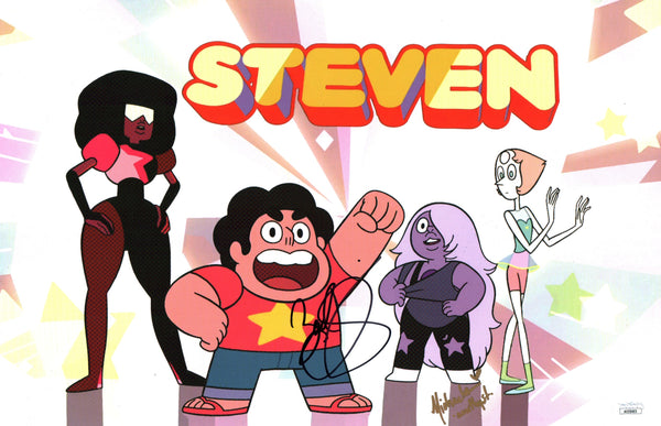 Steven Universe 11x17 Cast x2 Callison, Dietz Signed Photo JSA Certified Autograph