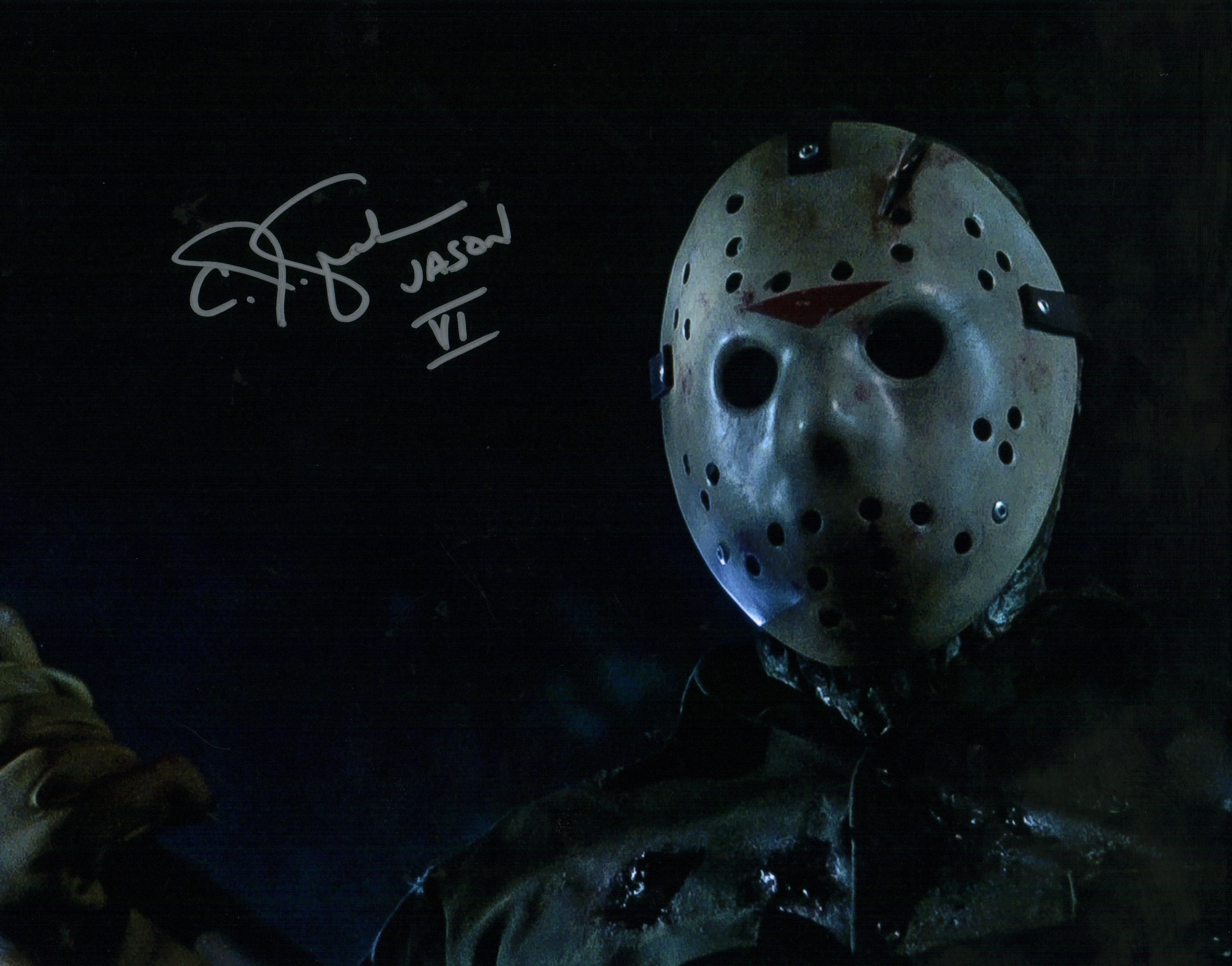 CJ Graham Friday The 13th 11x14 Signed Photo Poster JSA Certified Autograph