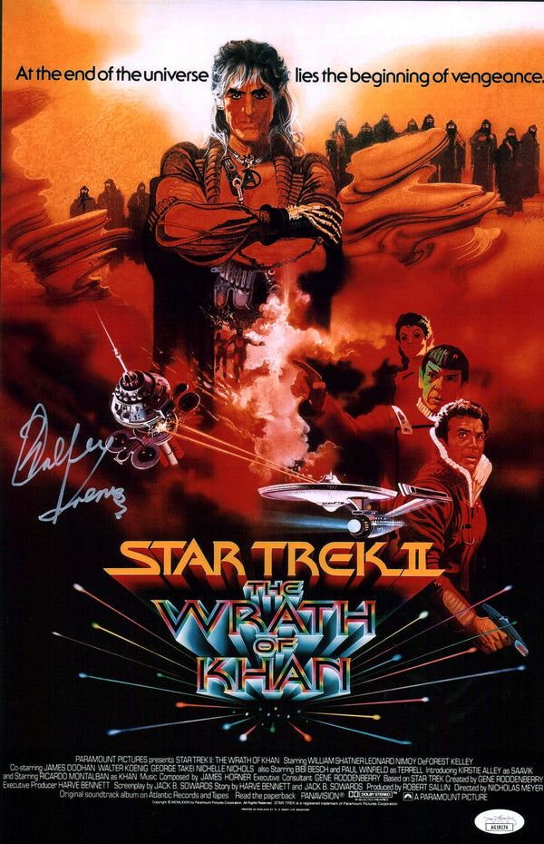 Walter Koenig Star Trek II The Wrath Of Khan 11x17 Signed Photo Poster JSA Certified Autograph