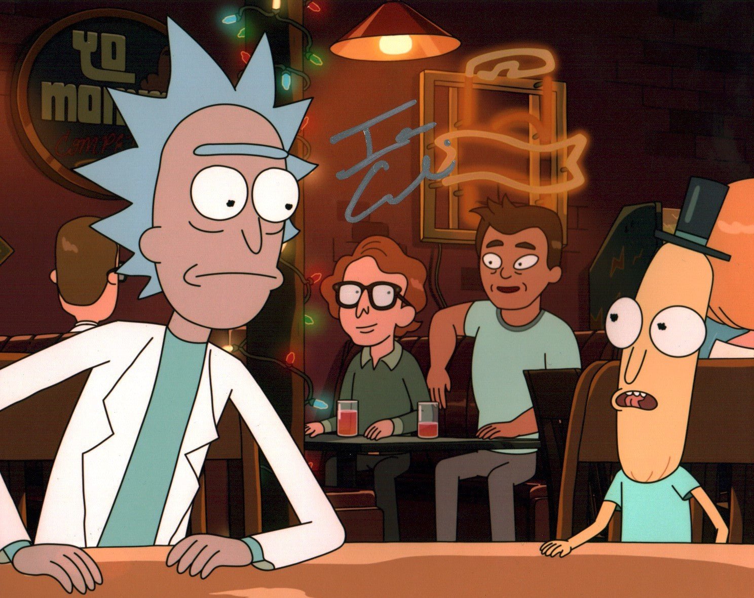 Ian Cardoni Rick and Morty 8x10 Photo Signed JSA Certified Autograph