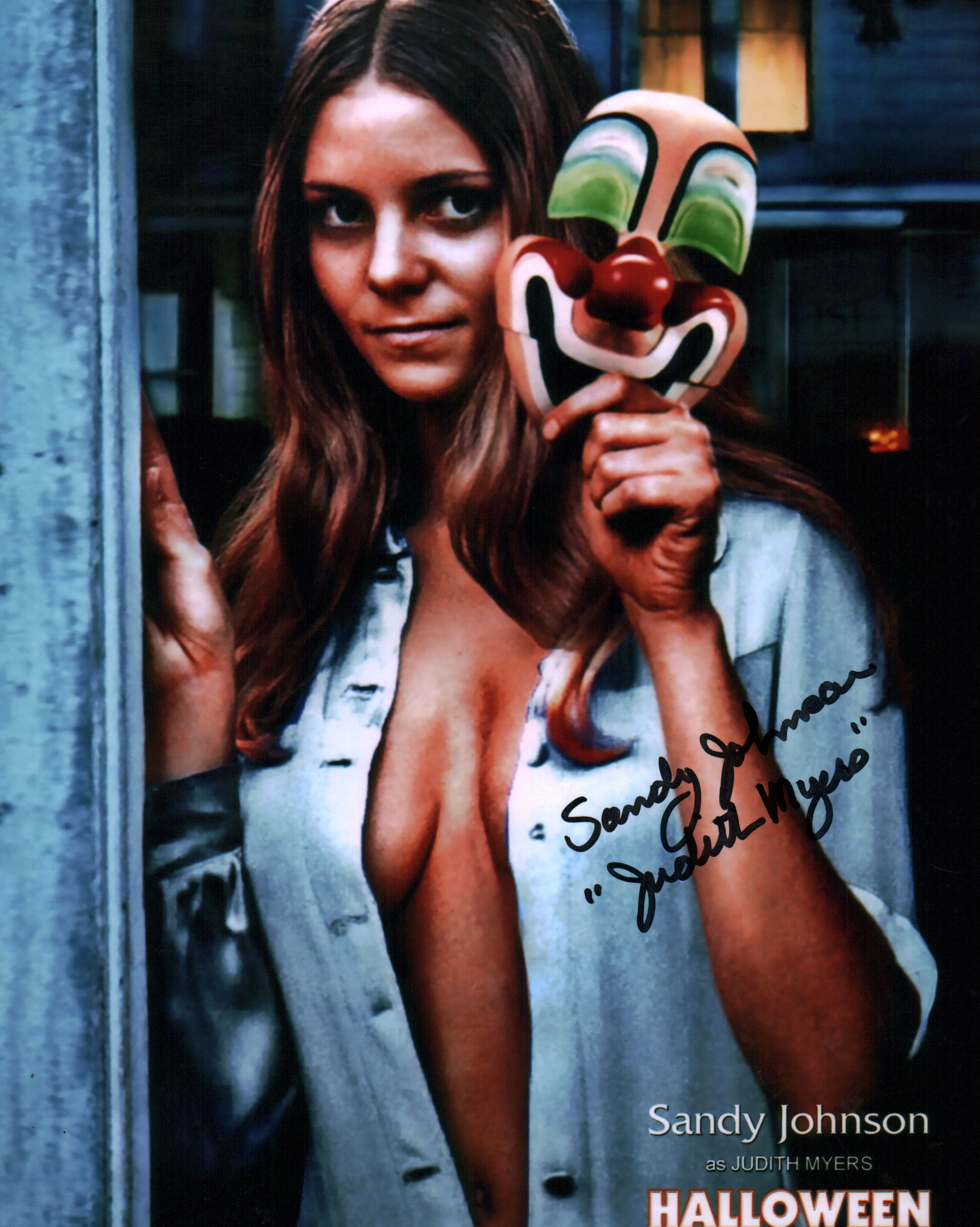 Sandy Johnson Halloween 8x10 Signed Photo JSA Certified Autograph