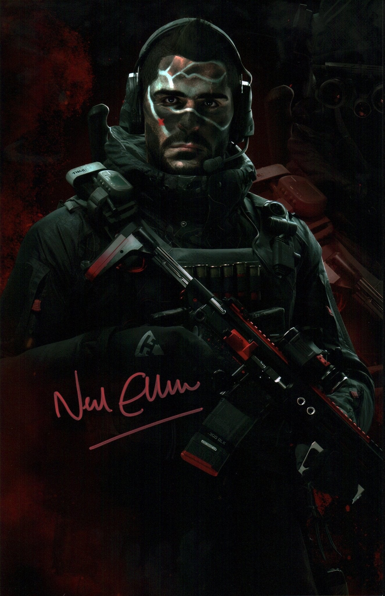 Neil Ellice Call of Duty: Modern Warfare III 11x17 Signed Photo JSA Certified Autograph