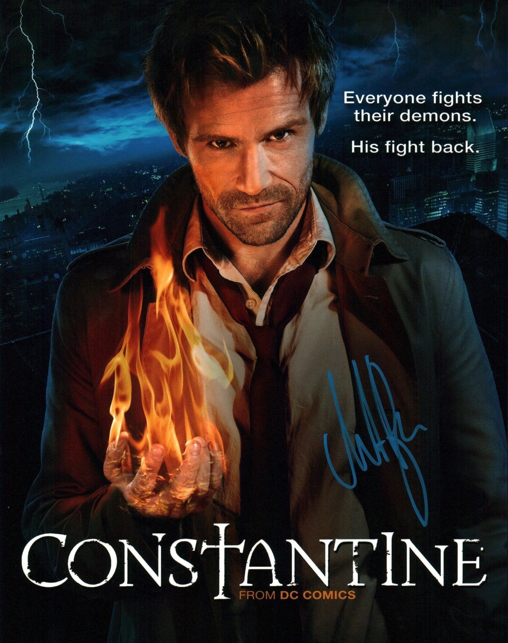 Matt Ryan Constantine 11x14 Signed Photo Poster JSA Certified Autograph