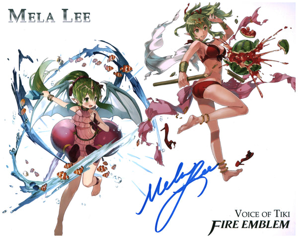 Mela Lee Fire Emblem 8x10 Signed Photo JSA Certified Autograph