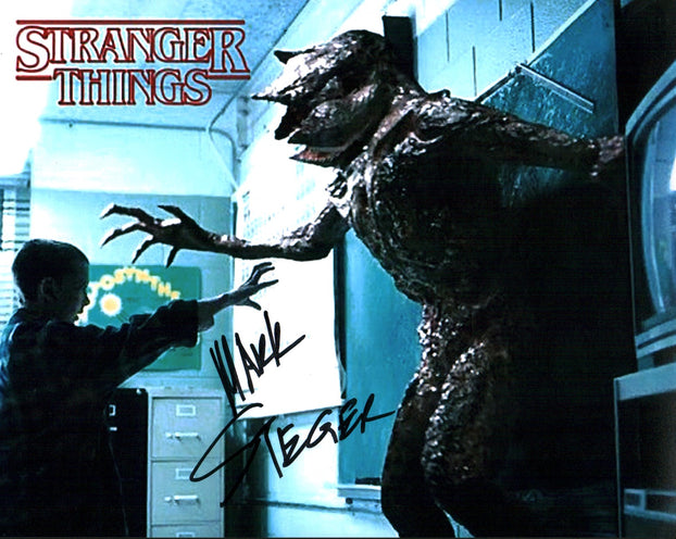 Mark Steger Stranger Things 8x10 Signed Photo JSA Certified Autograph