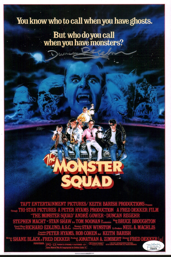 Duncan Regehr The Monster Squad 8x12 Signed Photo JSA Certified Autograph