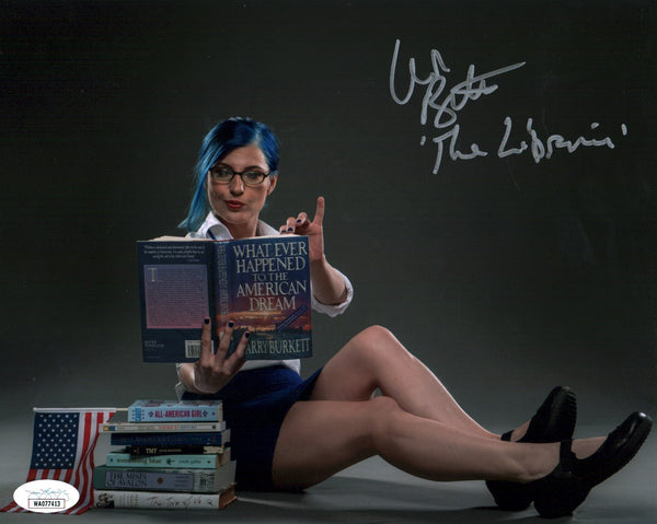 Leva Bates The Librarian AEW Wrestling 8x10 Signed Photo JSA Certified Autograph