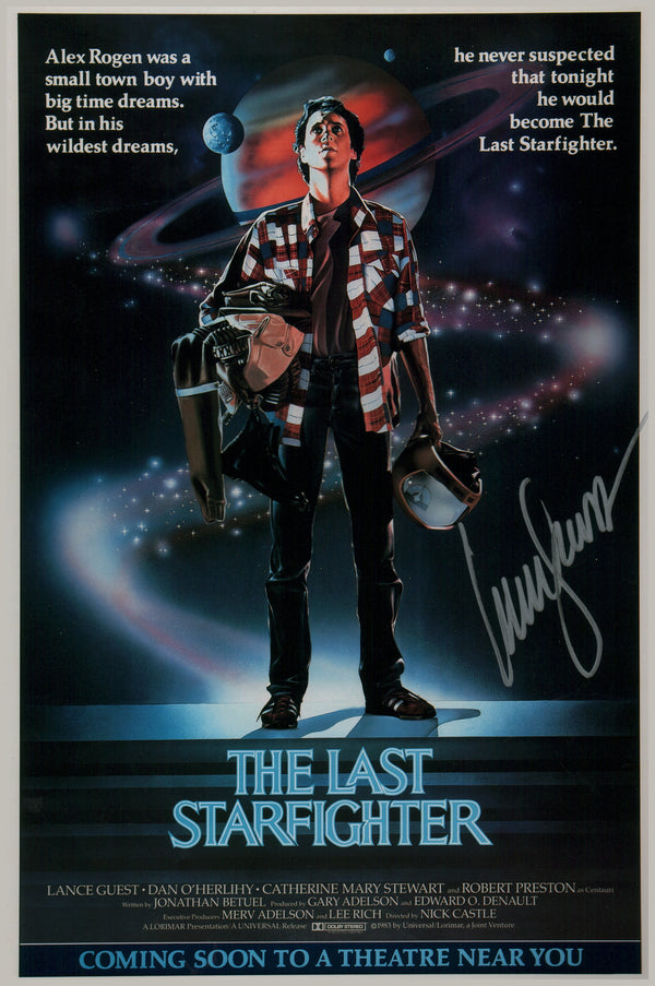 Lance Guest The Last Starfighter 8x12 Signed Photo JSA Certified Autograph