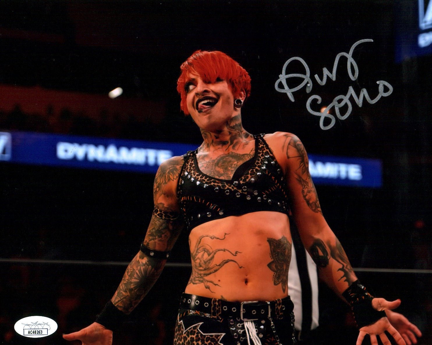 Autographed Photo Ruby Riott Ruby Soho Riott AEW Wrestling 8x10 Signed Photo JSA Certified Autograp