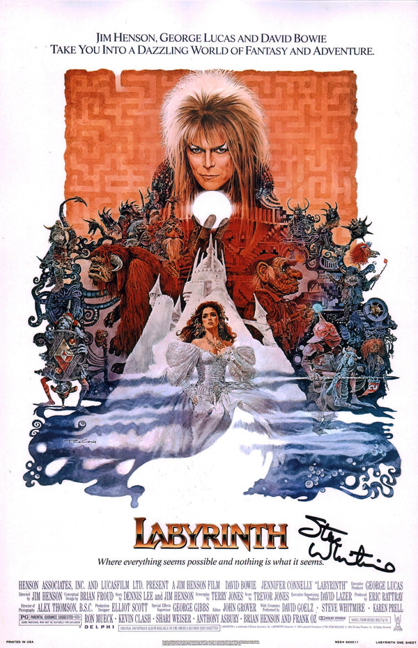 Steve Whitmire Labyrinth 11x17 Signed Photo Poster JSA Certified Autograph