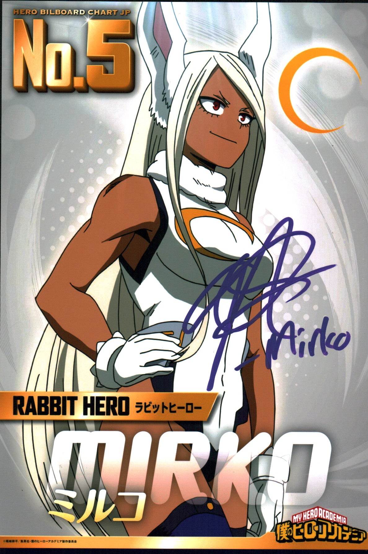 Anairis Quinones My Hero Academia 8x12 Photo Signed JSA Certified Autograph