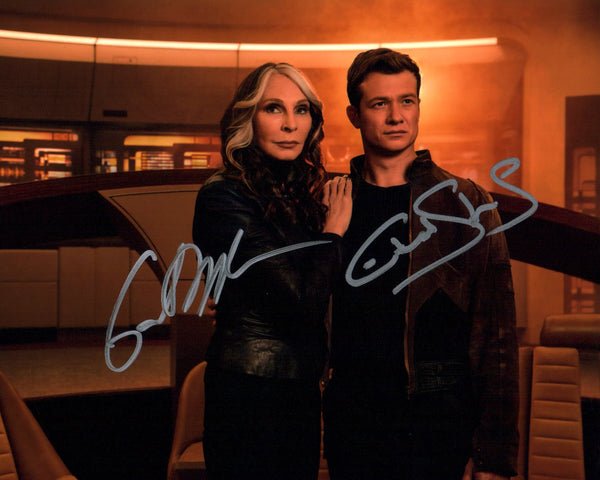 Star Trek Picard 8x10 Photo Cast x2 Signed McFadden, Speleers JSA Certified Autograph