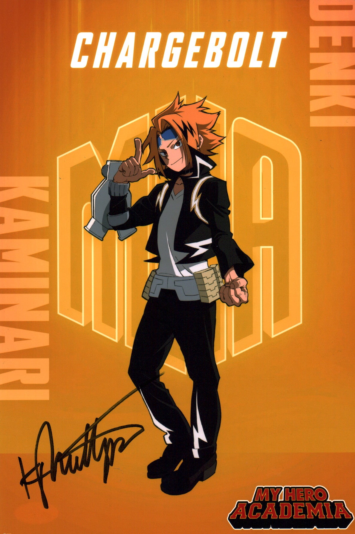 Kyle Phillips My Hero Academia 8x12 Photo Signed JSA Certified Autograph