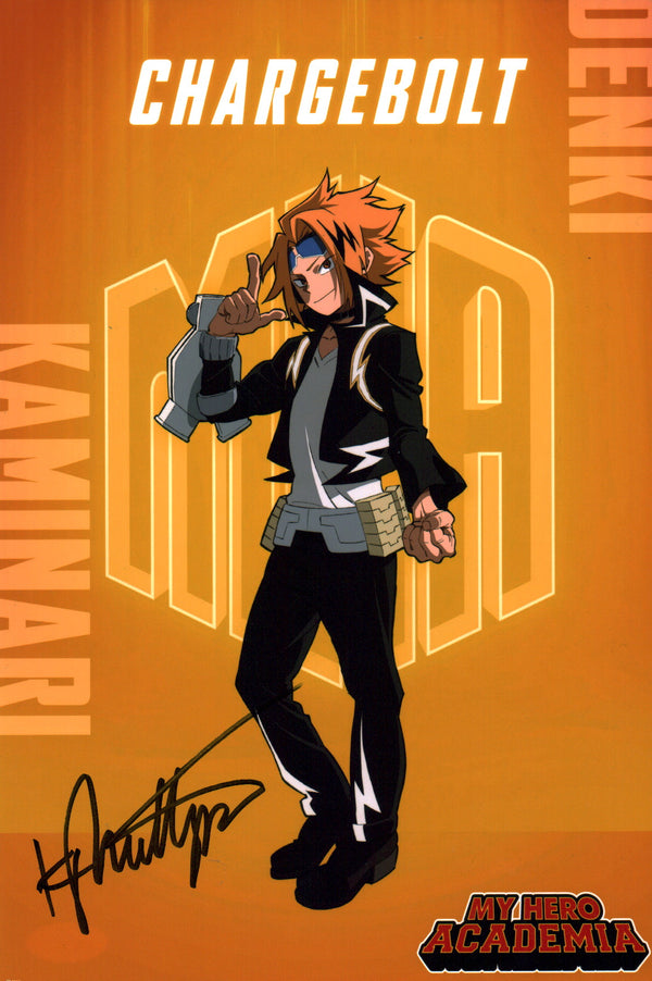 Kyle Phillips My Hero Academia 8x12 Photo Signed JSA Certified Autograph