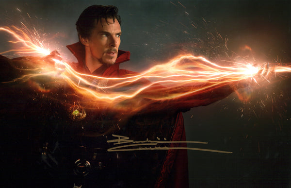 Benedict Cumberbatch Doctor Strange Marvel 11x17 Signed Photo Poster JSA COA Certified Autograph