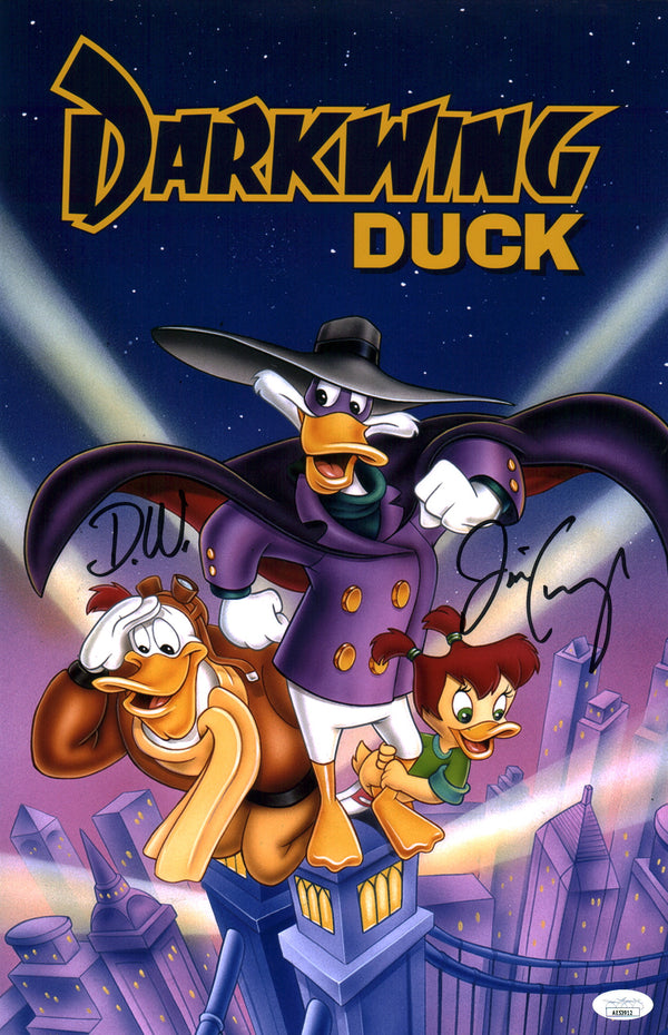 Jim Cummings Darkwing Duck 11x17 Signed Photo Poster JSA COA Certified Autograph