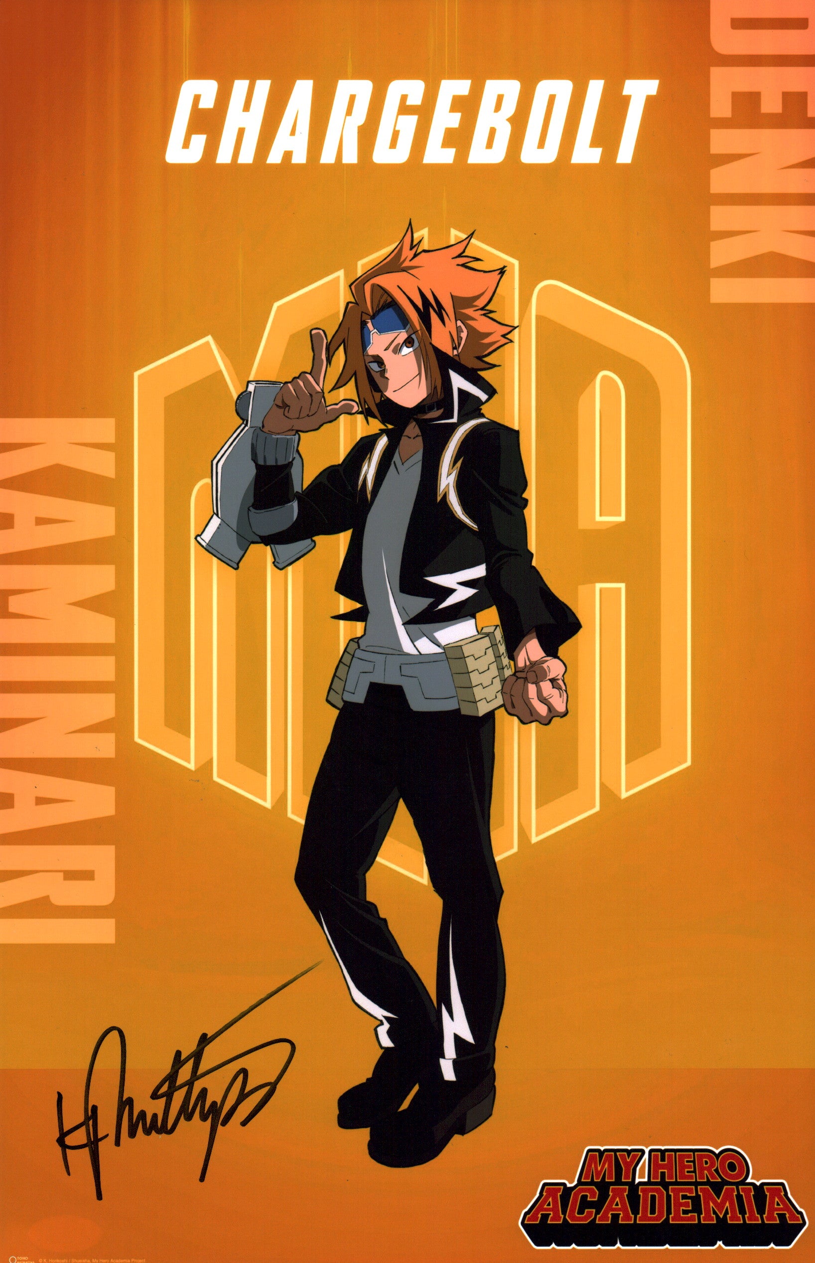 Kyle Phillips My Hero Academia 11x17 Photo Poster Signed JSA Certified Autograph