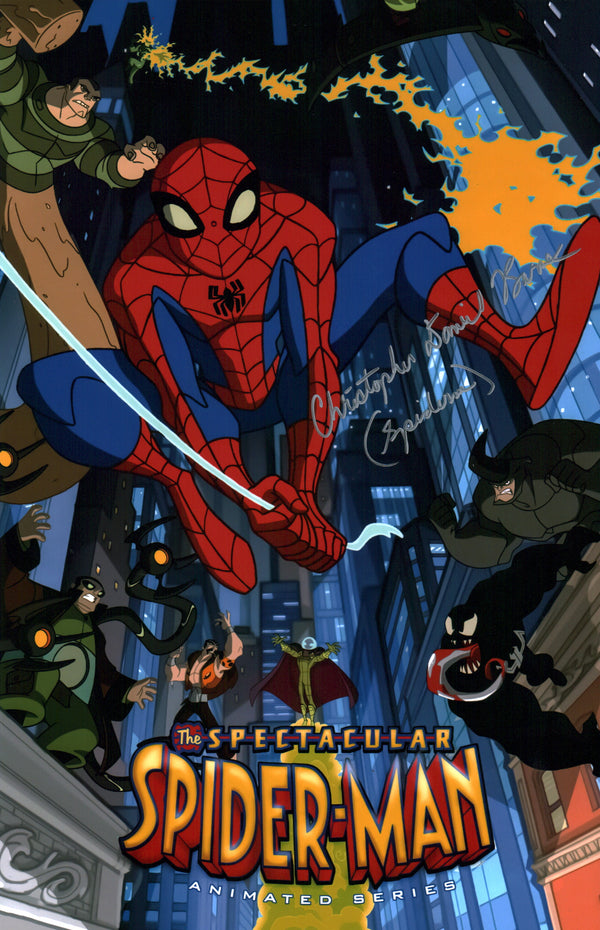 Christopher Daniel Barnes Spider-Man 11x17 Photo Poster Signed Autograph JSA Certified Autograph