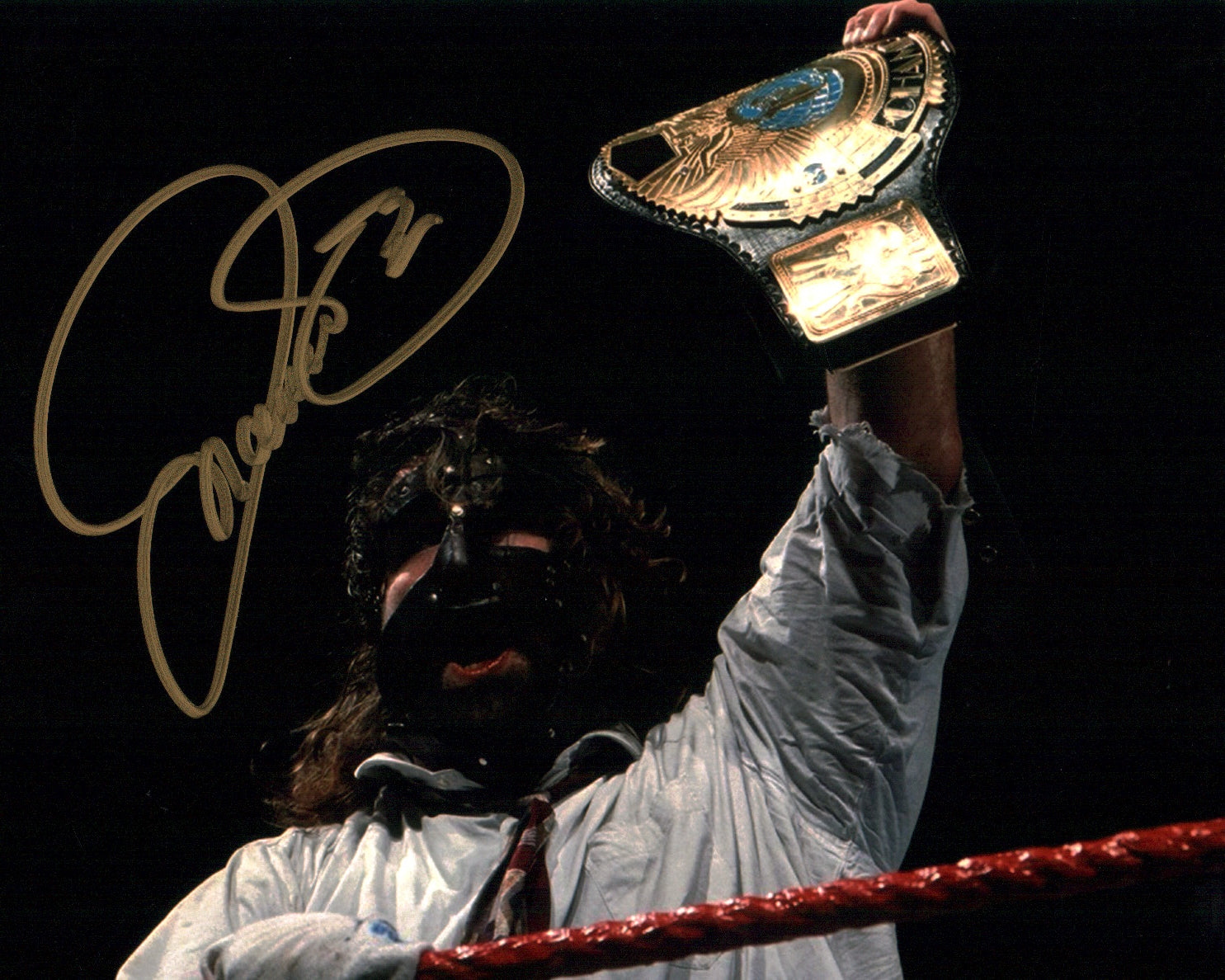 Mick Foley WWE Wrestling 8x10 Signed Photo JSA Certified Autograph