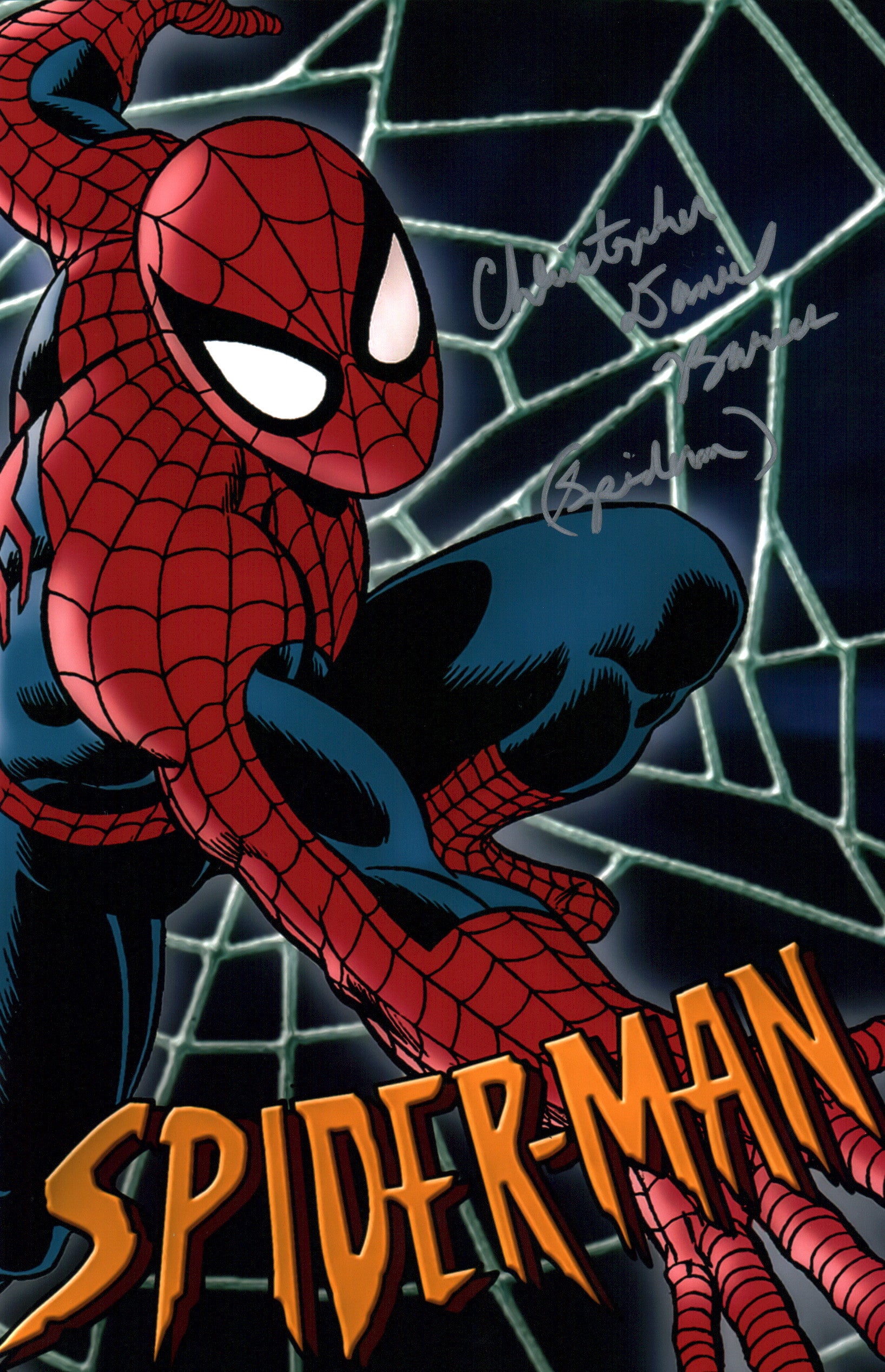 Christopher Daniel Barnes Spider-Man 11x17 Photo Poster Signed Autograph JSA Certified Autograph