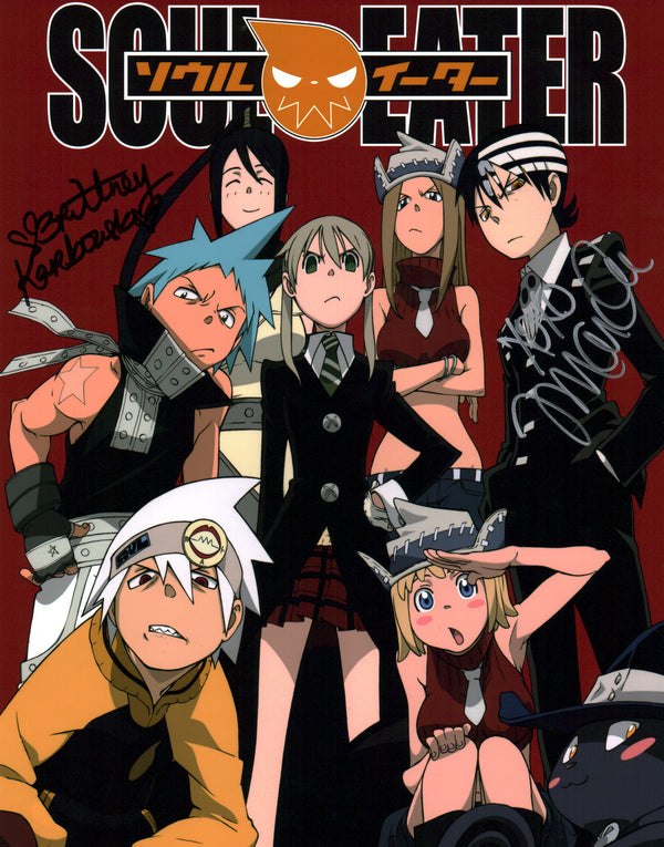 Soul Eater 11x14 Photo Poster Cast x2 Signed Karbowski, Marchi JSA Certified Autograph