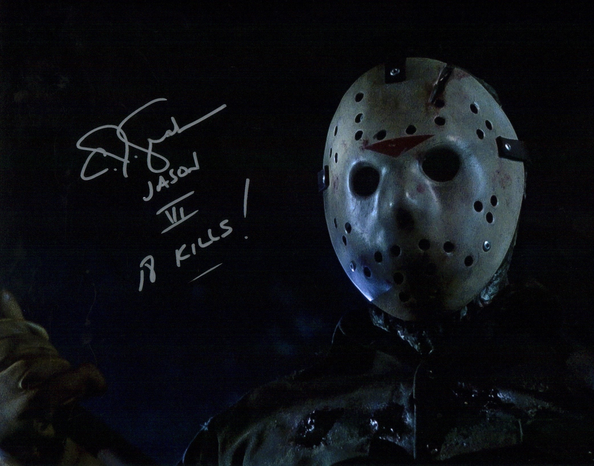 CJ Graham Friday The 13th 11x14 Signed Photo Poster JSA Certified Autograph