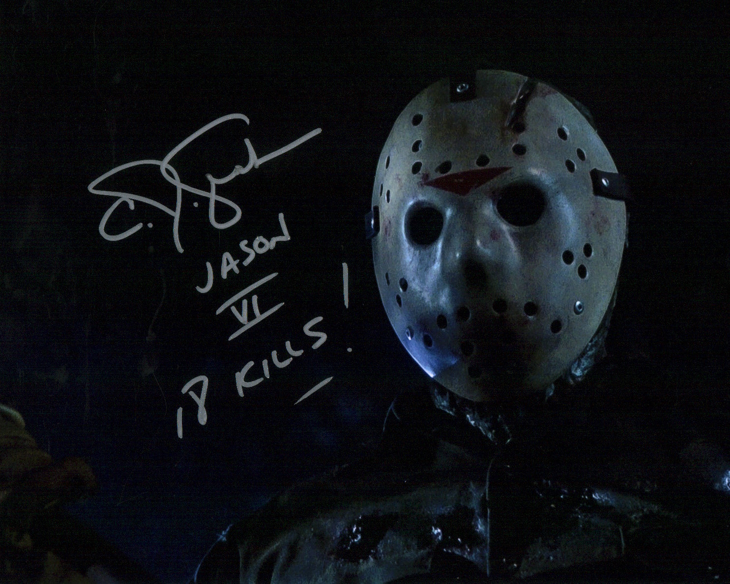 CJ Graham Friday The 13th 8x10 Signed Photo JSA Certified Autograph