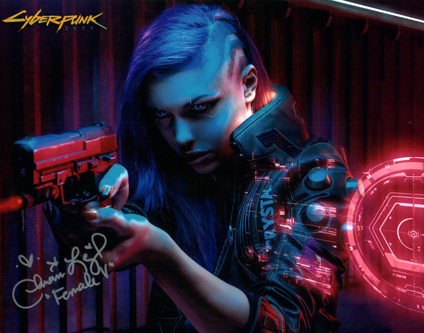 Cherami Leigh Cyberpunk 2077 11x14 Photo Poster Signed JSA Certified Autograph