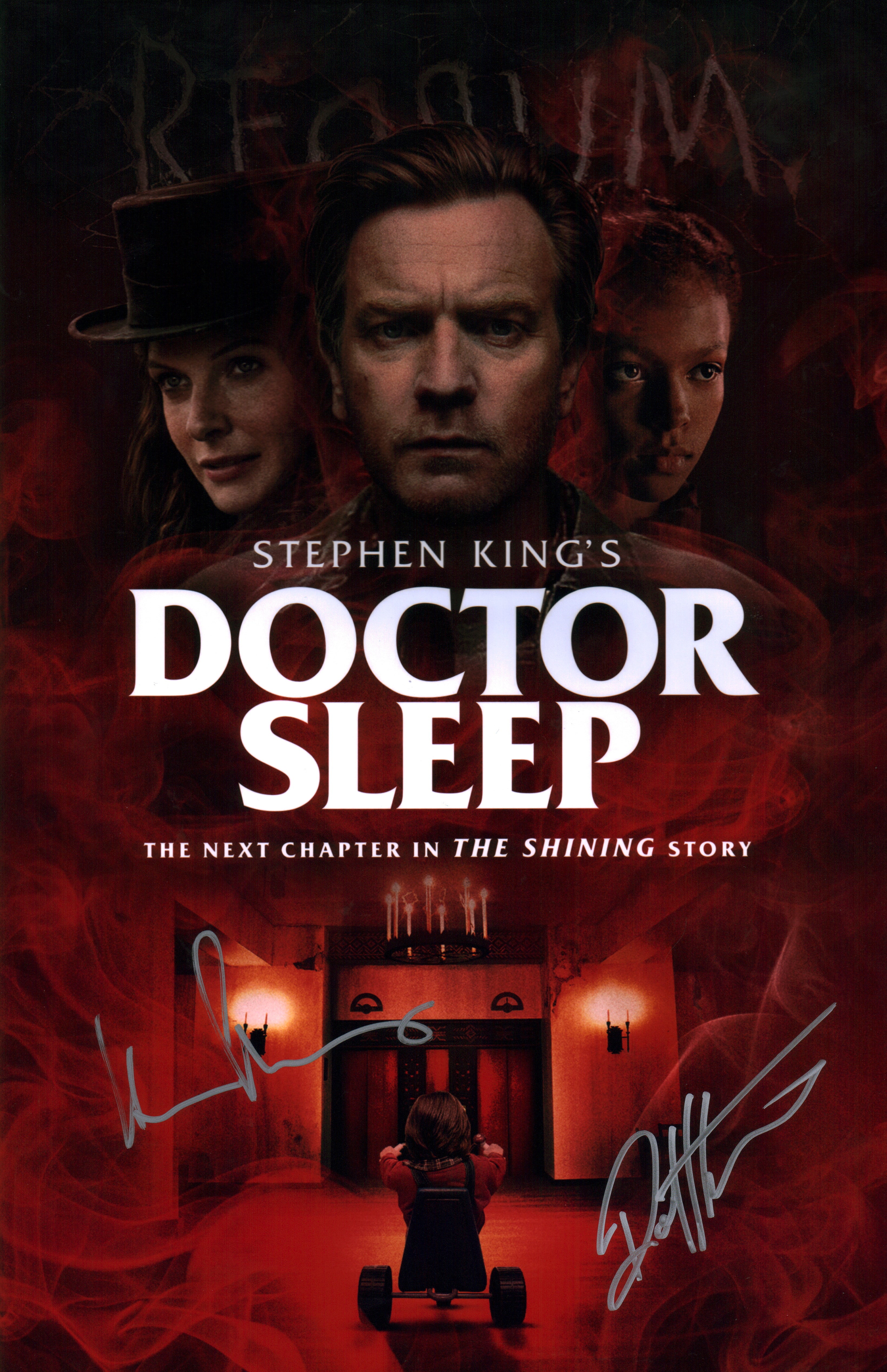 Doctor Sleep 11x17 Photo Poster Cast x2 Signed Thomas Kurtzman Autograph JSA Certified