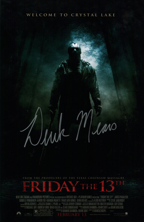 Derek Mears Friday The 13th 11x17 Signed Mini Poster JSA Certified Autograph