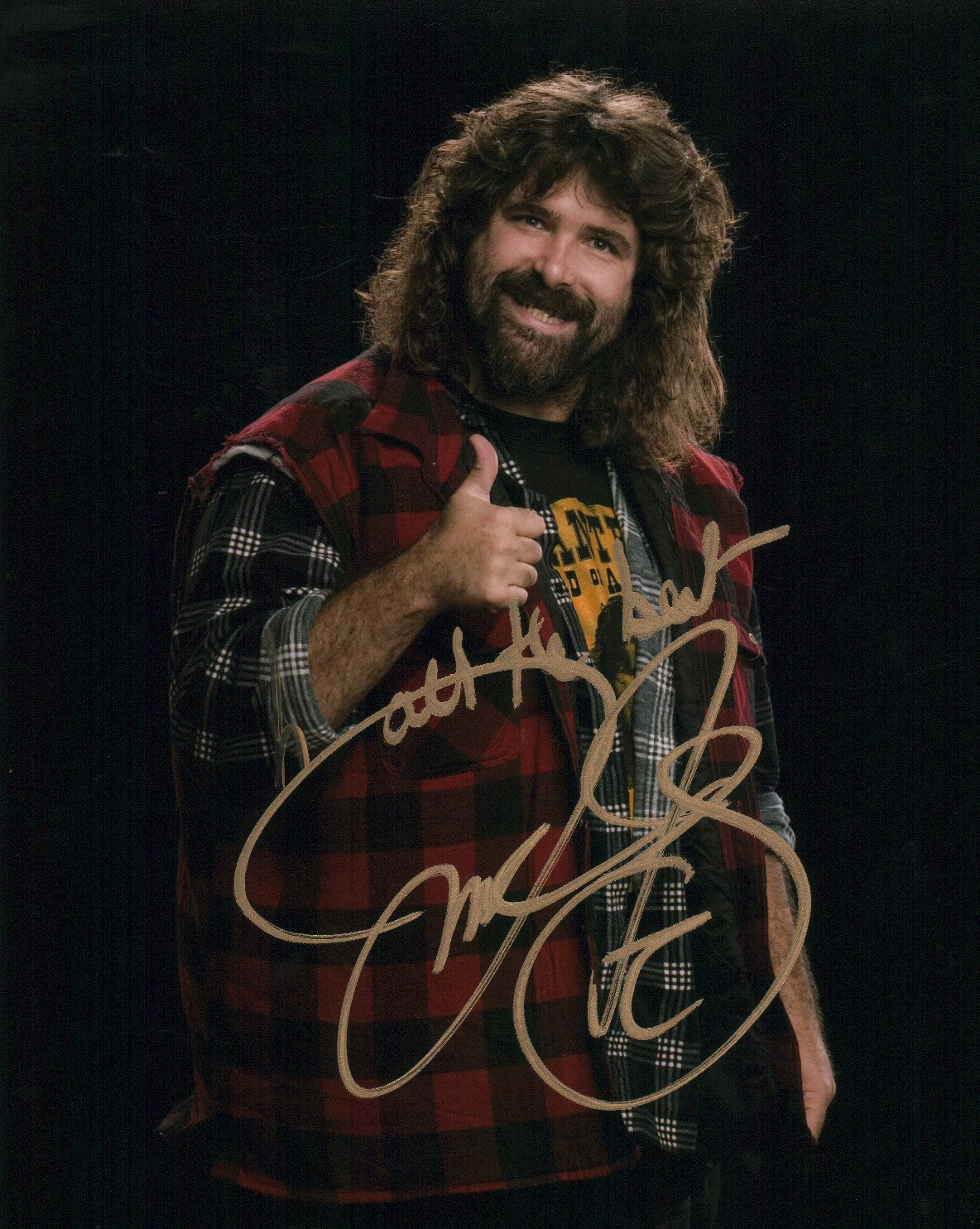 Mick Foley WWE Wrestling 8x10 Signed Photo Poster JSA COA Certified Autograph GalaxyCon